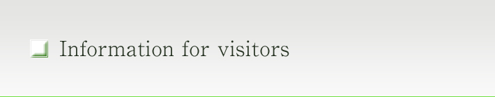 Information for visitors