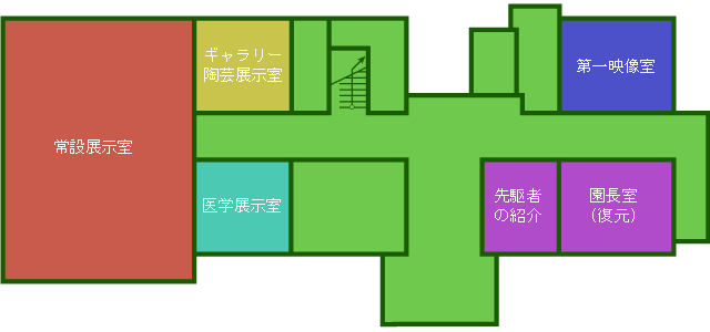 1階展示室平面図